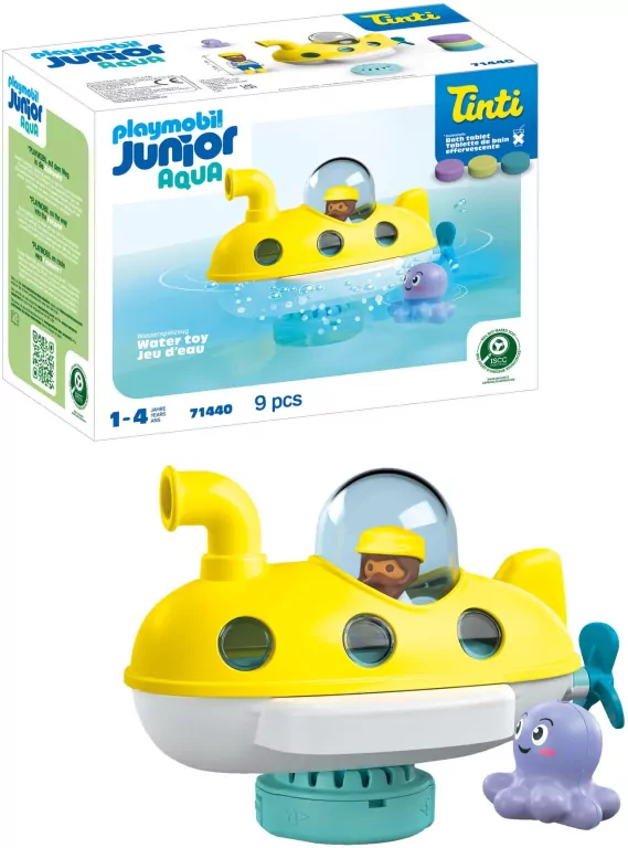 Playmobil JUNIOR & Tinti Kolorowa łódź podwodna 71440 - tantis.pl