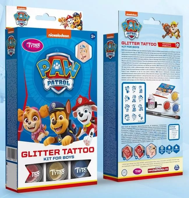 Brokatowe tatuaże. Psi Patrol - tantis.pl