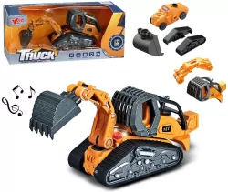 Koparka metal pullback ze światłem i dźwiękiem