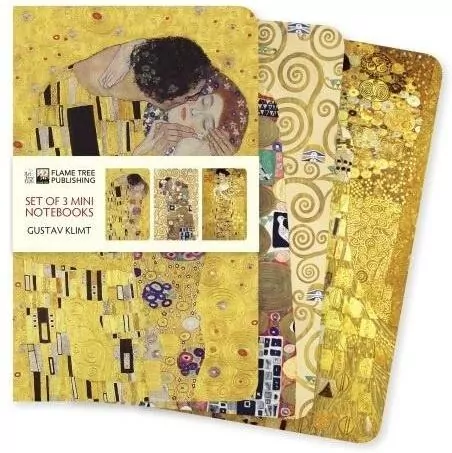 Zestaw 3 notatników Gustav Klimt Postacie - tantis.pl