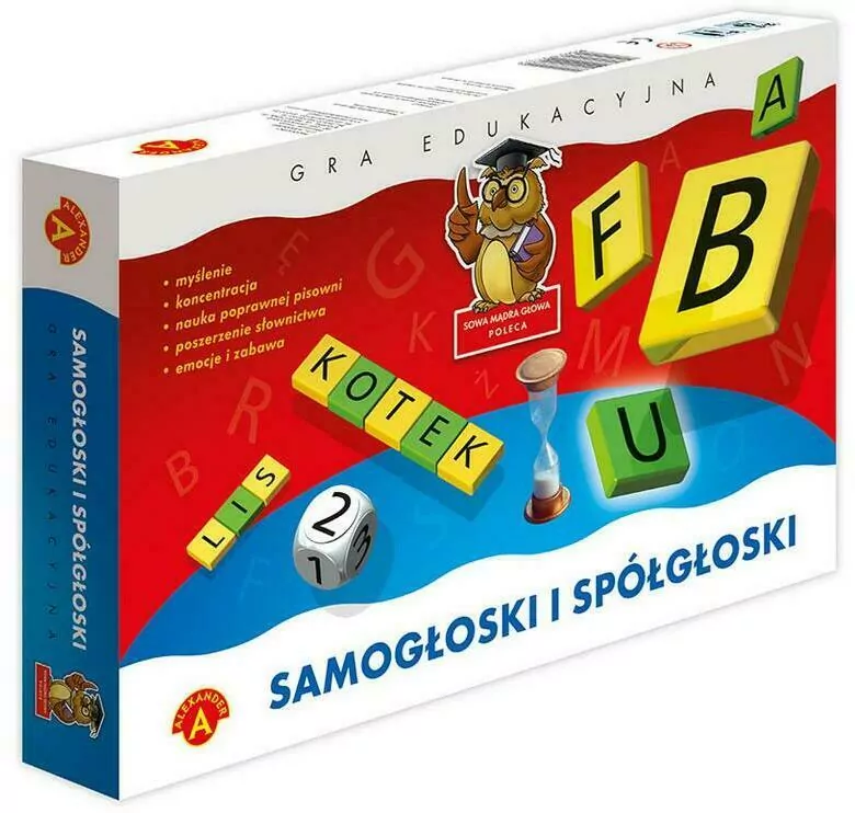 Samogłoski i spółgłoski. Gra edukacyjna - tantis.pl