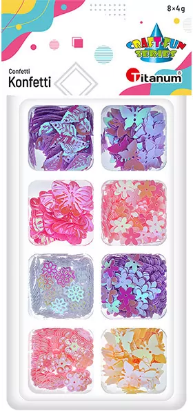 Konfetti Craft-Fun zestaw 6 wzorów 8x4g - tantis.pl