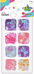 Konfetti Craft-Fun zestaw 6 wzorów 8x4g