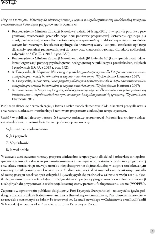 Uczę się i rozwijam. Arkusz monitoringu cz.3 - tantis.pl
