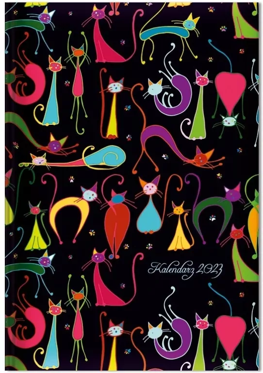 Kalendarz 2024 Tygodniowy A5 Kotki jasne SK1 - tantis.pl