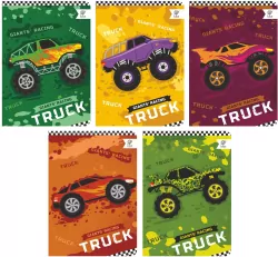 Zeszyt A5/32K kratka. Cars