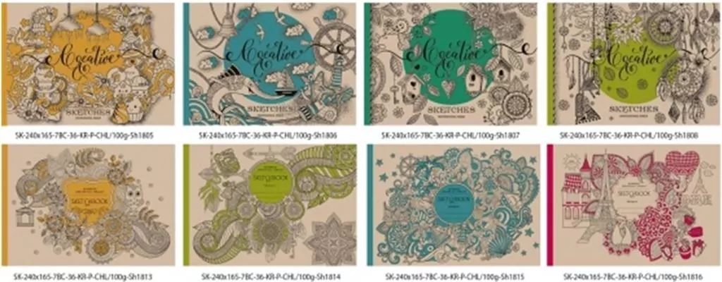 Szkicownik 240x165/36K 100g/m2 TW FRESH - tantis.pl