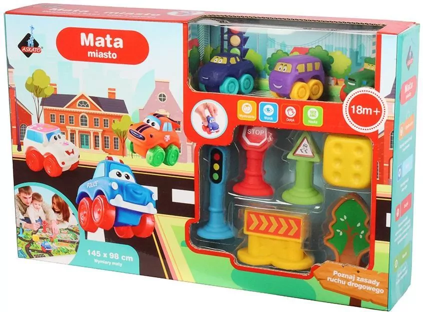 Mata miasto z miękkimi pojazdami