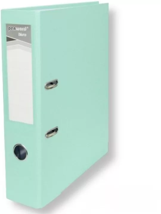 Segregator A4 z okuciem 7,5cm miętowy pastelowy - tantis.pl
