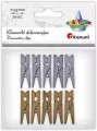 Klamerki drewniane 2 kolory 7x35mm 10szt mix - tantis.pl