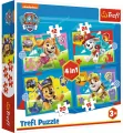 Biegnące Pieski. Puzzle 4w1 - tantis.pl