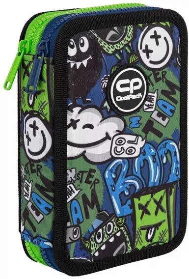 Piórnik 2-komorowy z wyposażeniem Coolpack Jumper 2 Monster Team - tantis.pl