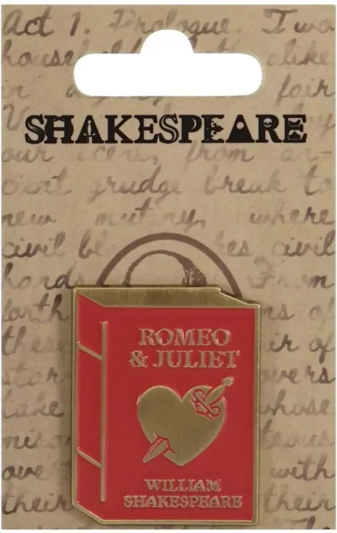 Szekspir Przypinka metalowa - Romeo i Julia - tantis.pl