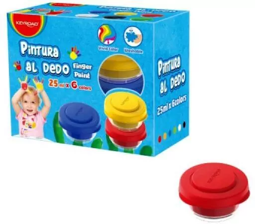 Farby do malowania palcami 6x25ml - tantis.pl