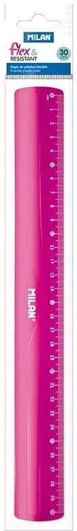 Linijka Milan 30 cm różowa - tantis.pl
