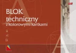 Blok techniczny z kolorowymi kartkami A3 10 kartek. Pakiet 10 sztuk