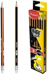 Ołówek z gumką Blackpeps B  MAPED