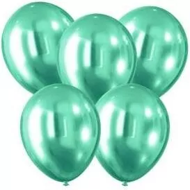 Balony z efektem chromu 30cm. Zielone - tantis.pl