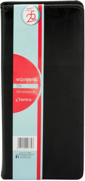 Wizytownik czteroklatkowy 732 czarny ANTRA - tantis.pl