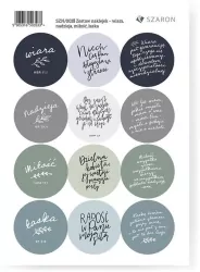 Zestaw naklejek - Wiara, nadzieja, miłość, łaska