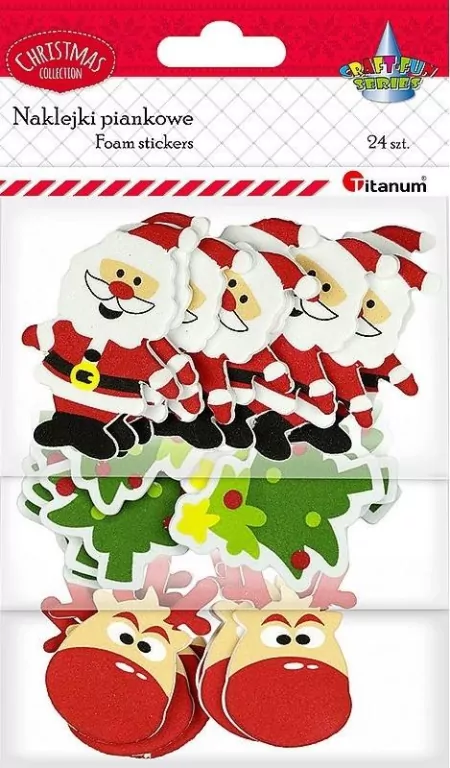 Naklejki piankowe, 24 sztuki - tantis.pl