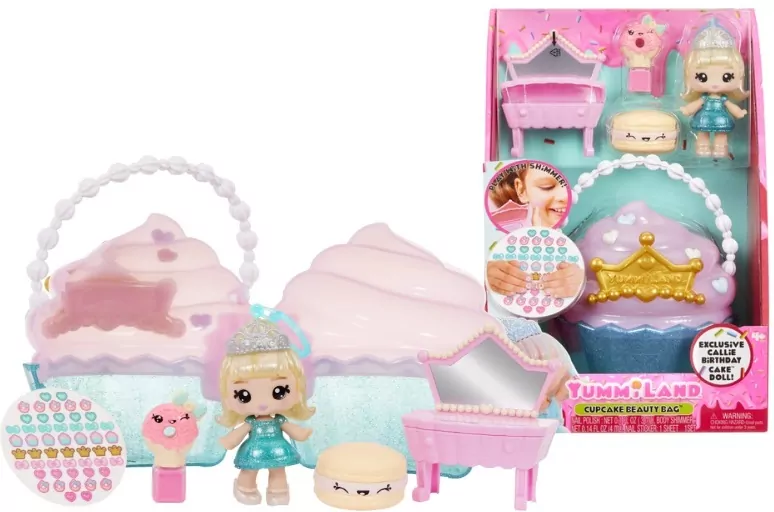 Yummiland Beauty + Lip Gloss Doll - Cupcake Beauty - tantis.pl