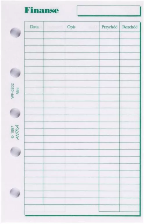 Wkład do organizera M Finanse - tantis.pl