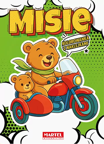 Kolorowanka komiksowa Misie z naklejkami - tantis.pl