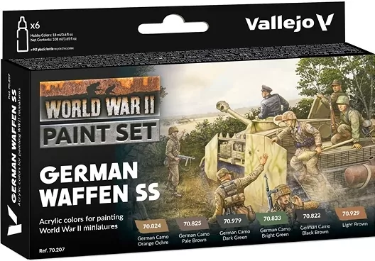 Vallejo: 70.207 - Model Color - WWII German Waffen SS (6 x 18 ml) - tantis.pl