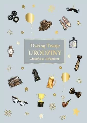 Karnet Urodziny dla niego - tantis.pl