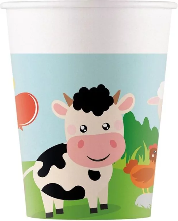 Kubeczki papierowe Farm 200ml - tantis.pl