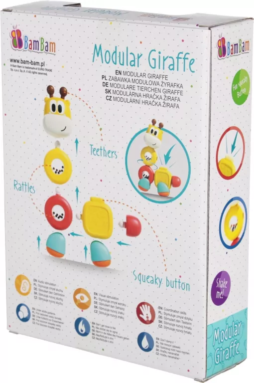 Zabawka modułowa Bam Bam Żyrafka - tantis.pl