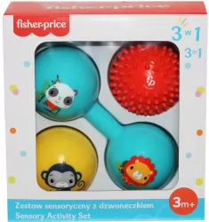 Fisher-Price Zestaw sensoryczny z dzwoneczkiem 3w1 CFF0905