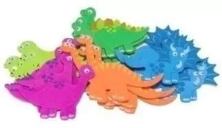 Naklejki z pianki dinozaury, 20 sztuk - tantis.pl