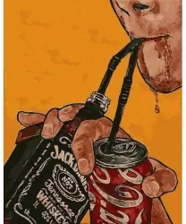 Malowanie po numerach. Gaszenie pragnienia 40x50