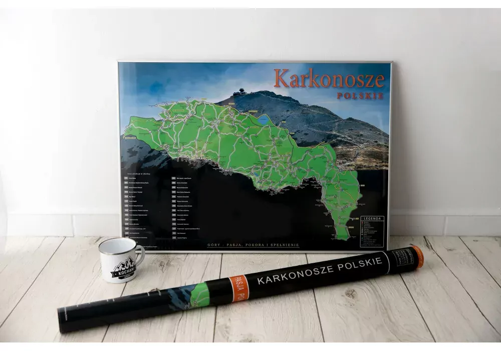 Karkonosze polskie: Mapa Zdrapka - tantis.pl