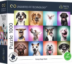 Puzzle 1000. Funny Dogs Faces TREFL