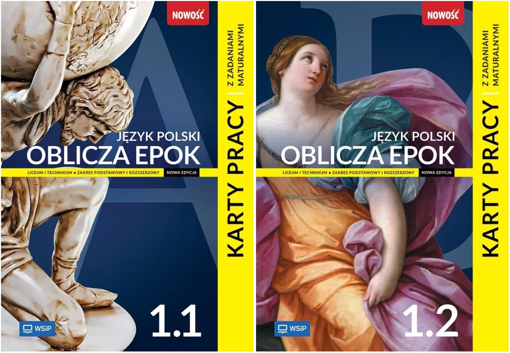 Pakiet: Oblicza epok. Język polski 1.1+1.2. Karty pracy z zadaniami maturalnymi. Liceum i technikum. Zakres podstawowy i rozszerzony - tantis.pl