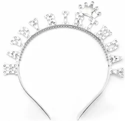 Opaska Happy Birthday srebrna 16,8cm PARTY GO