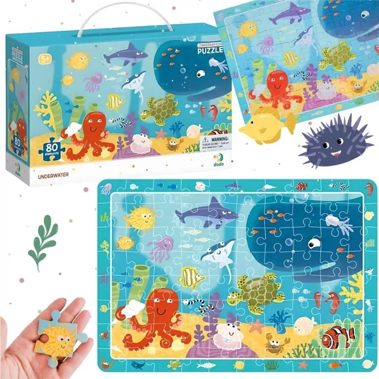 DODO. Puzzle obserwacyjne Zwierzęta morskie - tantis.pl