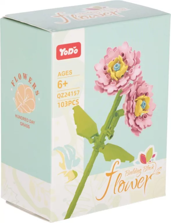 Klocki konstrukcyjne Kwiaty 103 elementy - tantis.pl