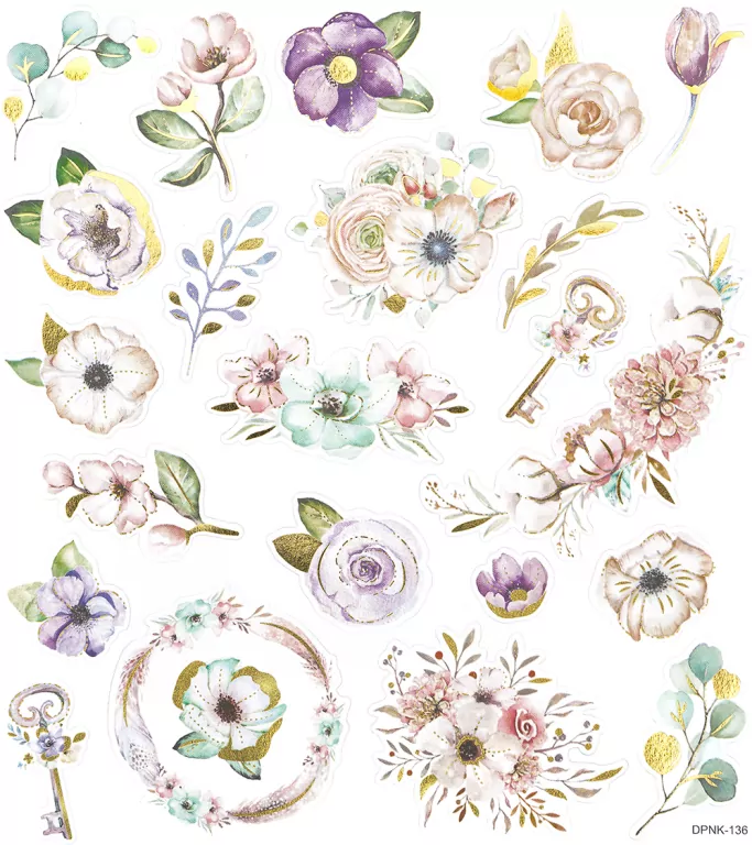 Naklejki boho florals 22szt - tantis.pl