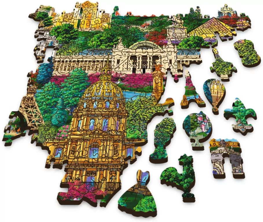 Puzzle drewniane 1000. Francja - znane miejsca - tantis.pl