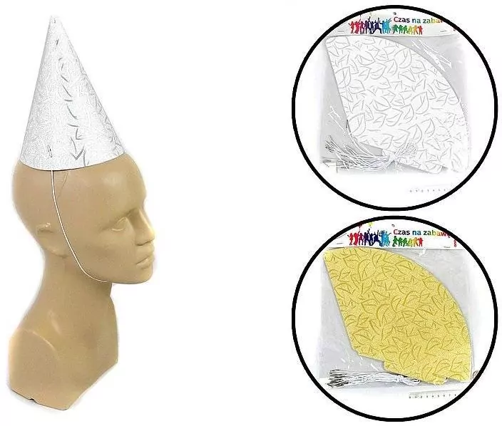 Czapeczki urodzinowe 10szt MIX - tantis.pl