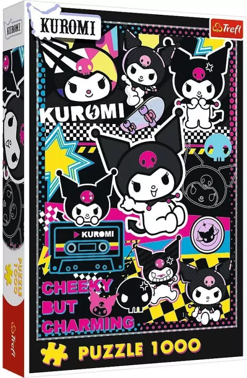 Puzzle 1000 W świecie Kuromi TREFL - tantis.pl