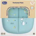 Talerz 3-dzielny niebieski 12m+ - tantis.pl