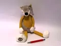 Lis Axel beżowo-miodowy 27cm - tantis.pl