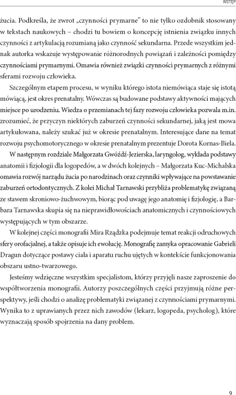 Czynności prymarne w logopedii. Tom 1 - tantis.pl