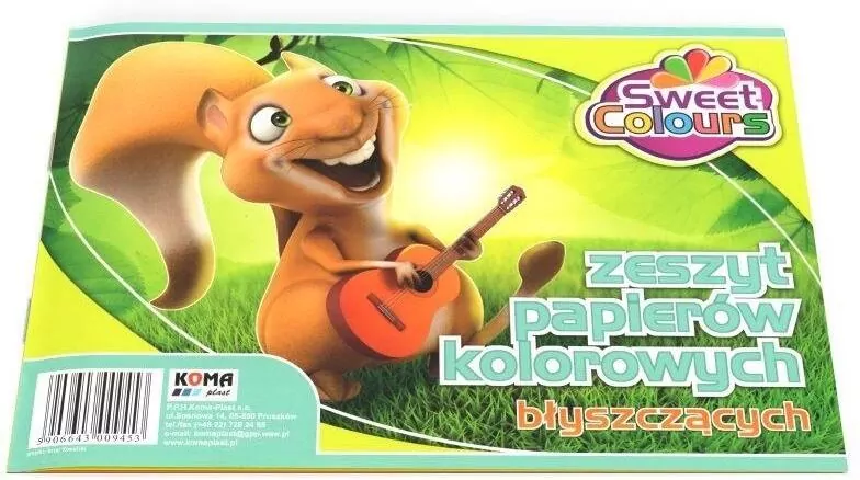 Zeszyt papierów kolorowych A5, błyszczący - tantis.pl