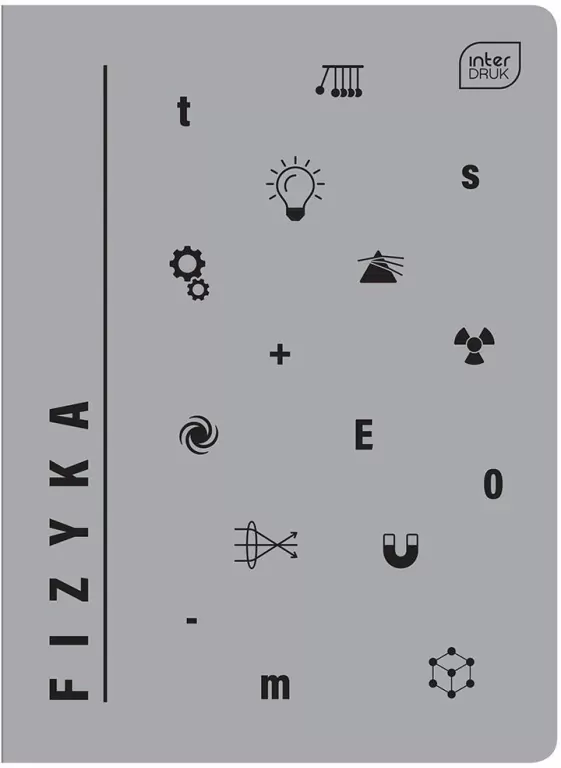 Zeszyt A5/60K kratka UV. Fizyka, 10 sztuk - tantis.pl